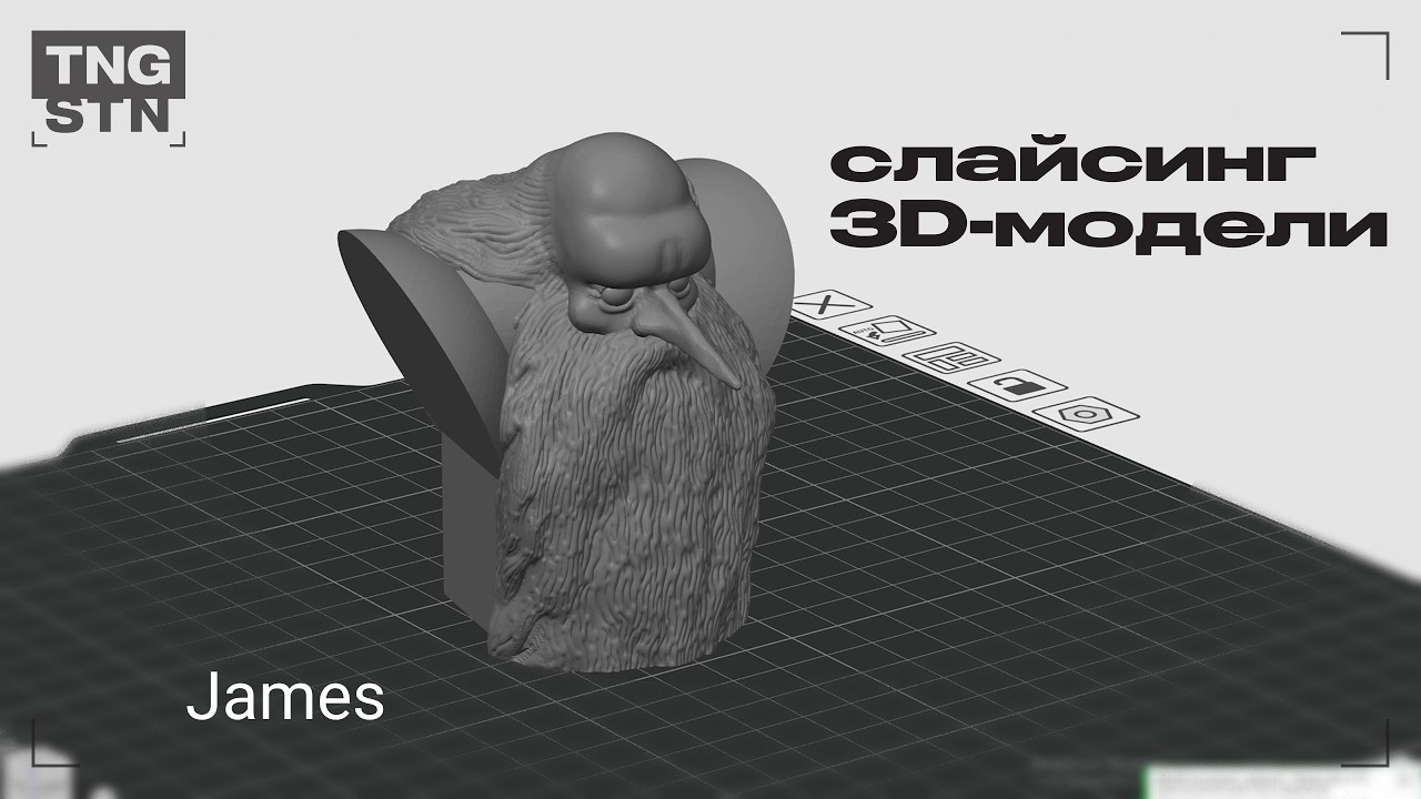 Слайсинг 3D модели_James | Процесс P001