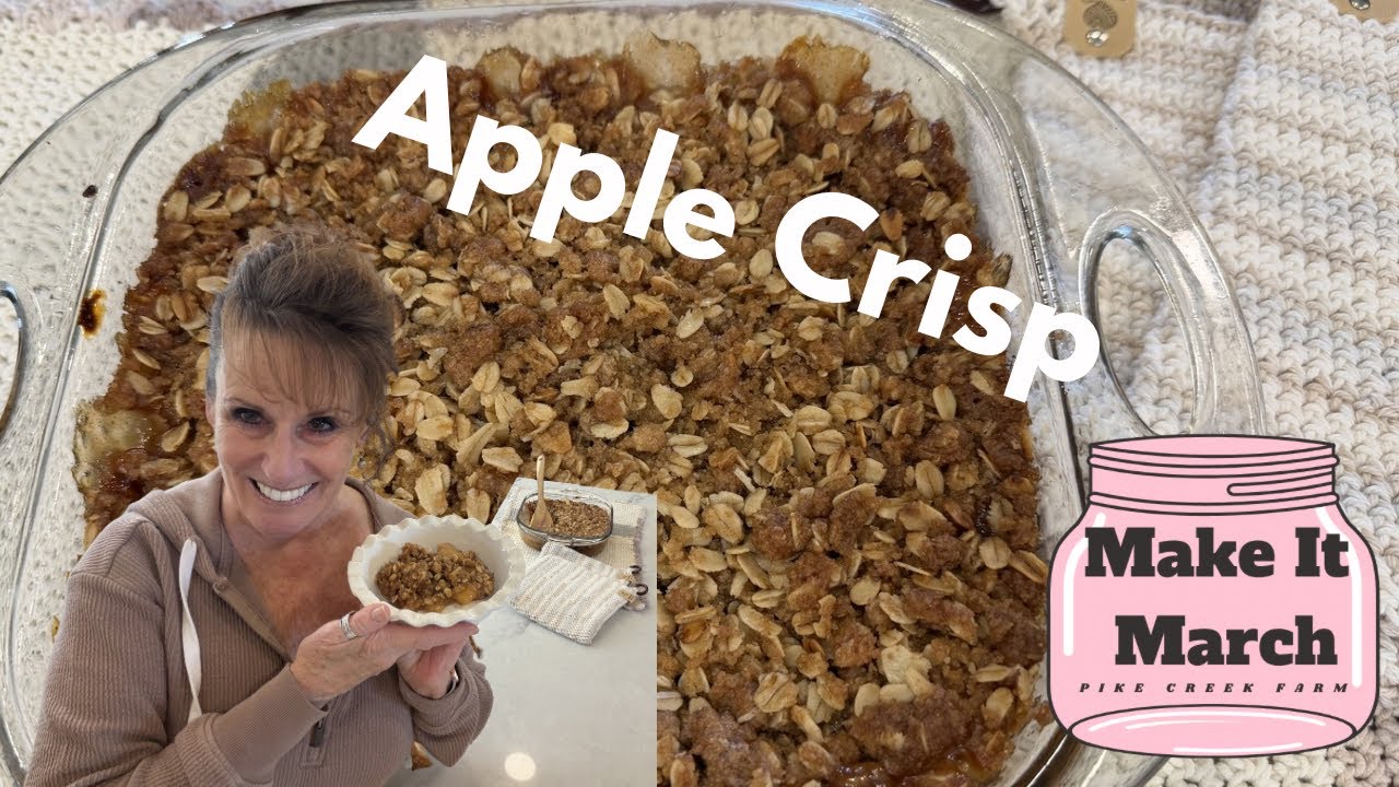 Apple Crisp With Home Canned Apple pie Filling #makeitmarch