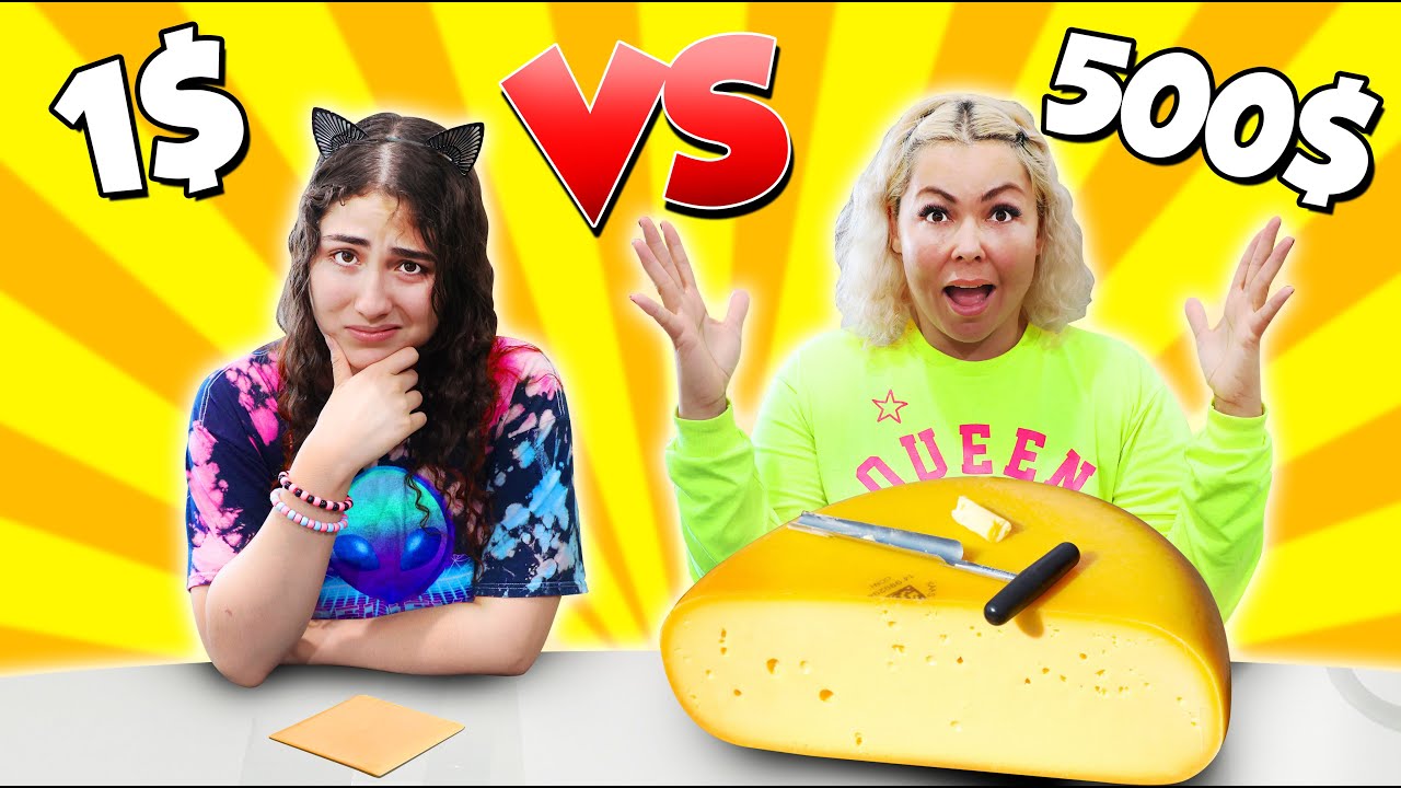 EXPENSIVE STINKY cheese VS CHEAP cheese challenge!