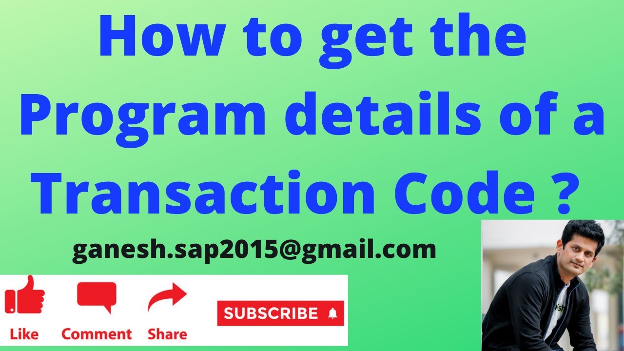 How to get the Program details of a Transaction Code in SAP? | SAP MM Videos for FREE | SAP Jobs