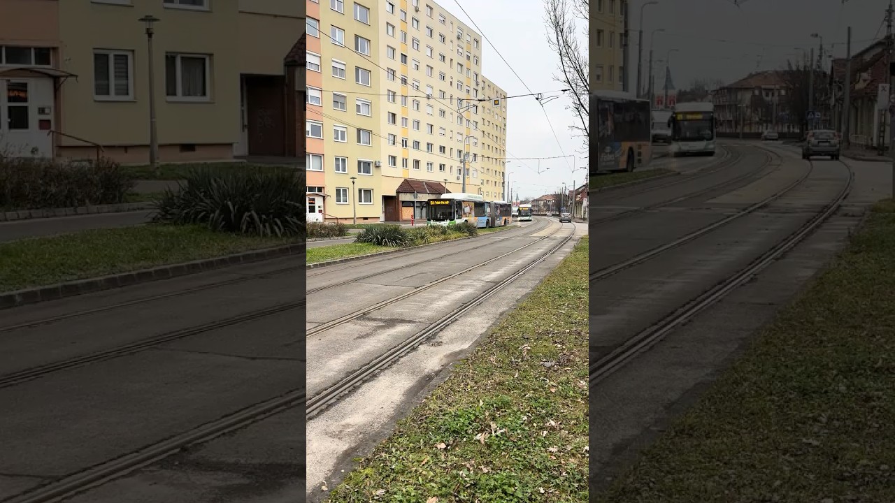 54-es és 21-es buszok érkeznek Diósgyőr felől 