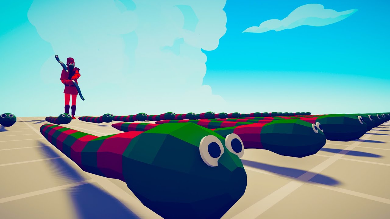 100x SNAKES + ARCHER vs UNITS ► Totally Accurate Battle Simulator TABS
