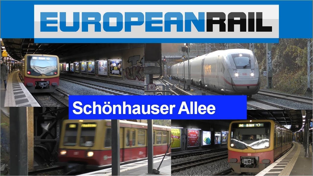 #Berlin2019 Deutsche Bahn S-bahn and ICE trains at Schönhauser Allee Bahnhof