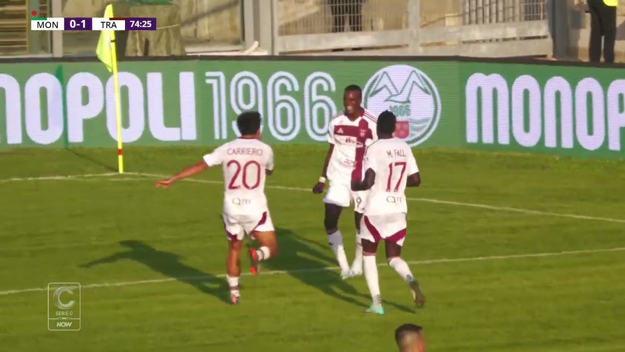 Monopoli-Trapani 2-2, gli highlights della gara