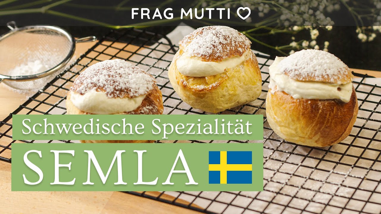 Semla / Semlor Rezept 🇸🇪 ❤️ traditionelles schwedisches Gebäck 🥯☕ ganz einfach!