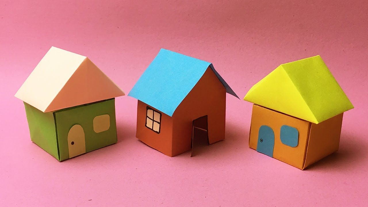 2 Easy DIY 3d House | How to Make Paper House Step by Step | Paper House Making Tutorial (Easy Way)