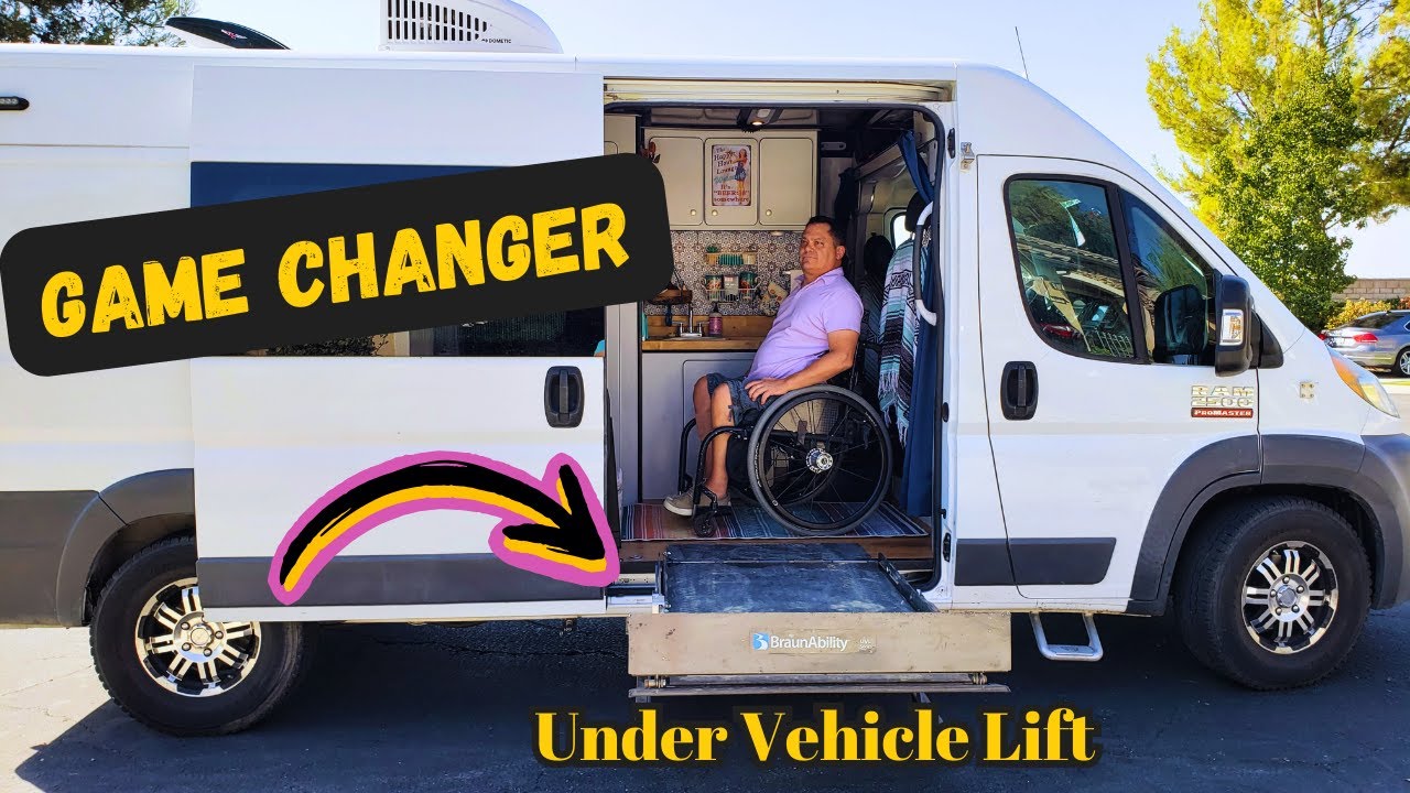 The ULTIMATE Accessible Camper Van! Under Vehicle Lift by BraunAbility | UVL