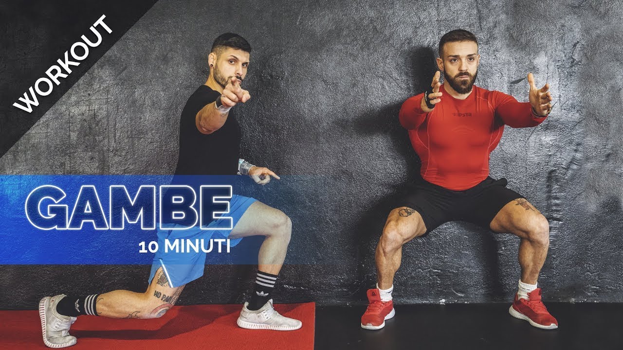 GAMBE A CORPO LIBERO IN 10 MINUTI SENZA ATTREZZI