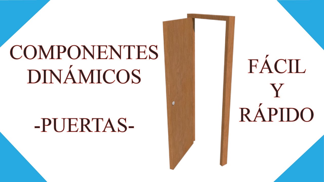 Como hacer PUERTAS con movimiento | sketchup 2020 | Regalo en la descripción Componentes automáticos