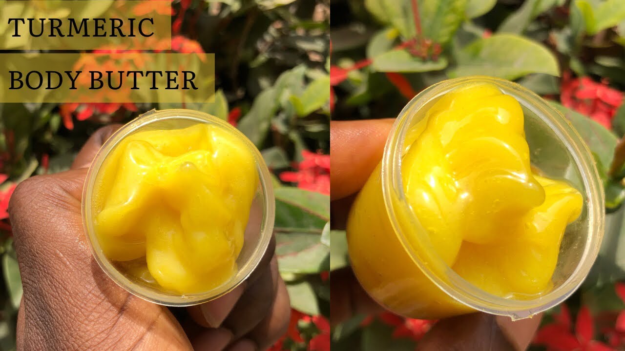 HOW TO MAKE TURMERIC BODY BUTTER FOR GLOWING SKIN | DIY TURMERIC BODY BUTTER