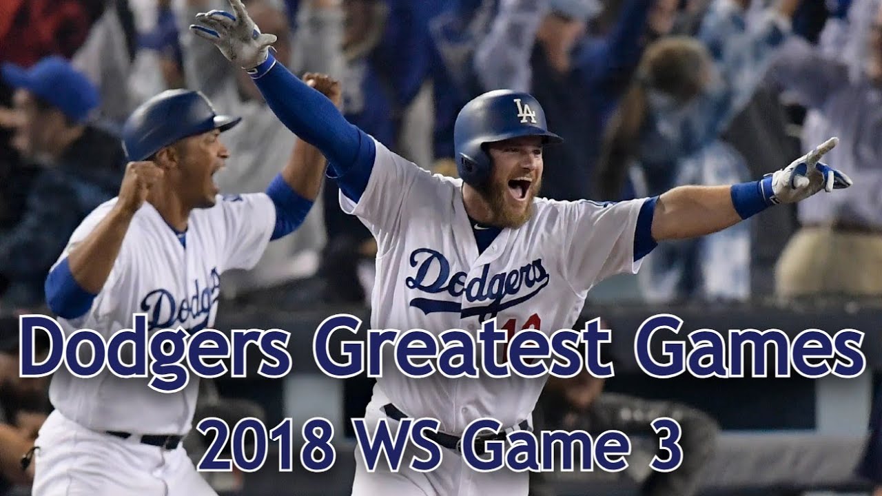 Greatest Games in Dodgers History - 2018 WS Game 3 - BOS @ LAD