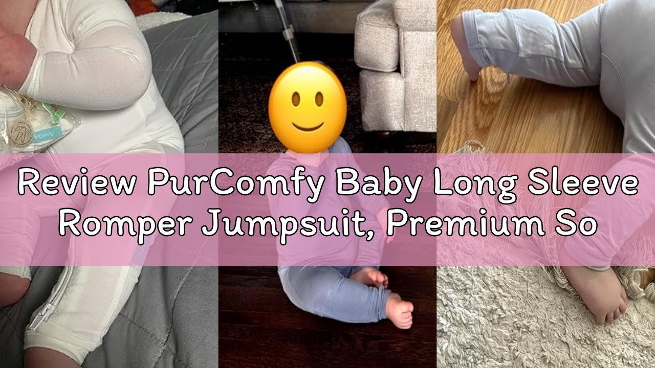 Review PurComfy Baby Long Sleeve Romper Jumpsuit, Premium Soft Rayon One Piece Pajamas Boy Girl 2-Wa