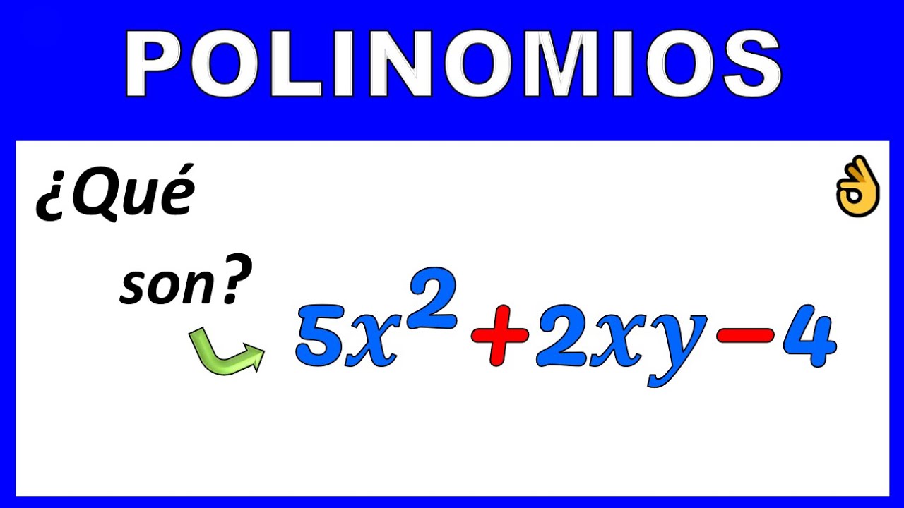 QUE SON LOS POLINOMIOS