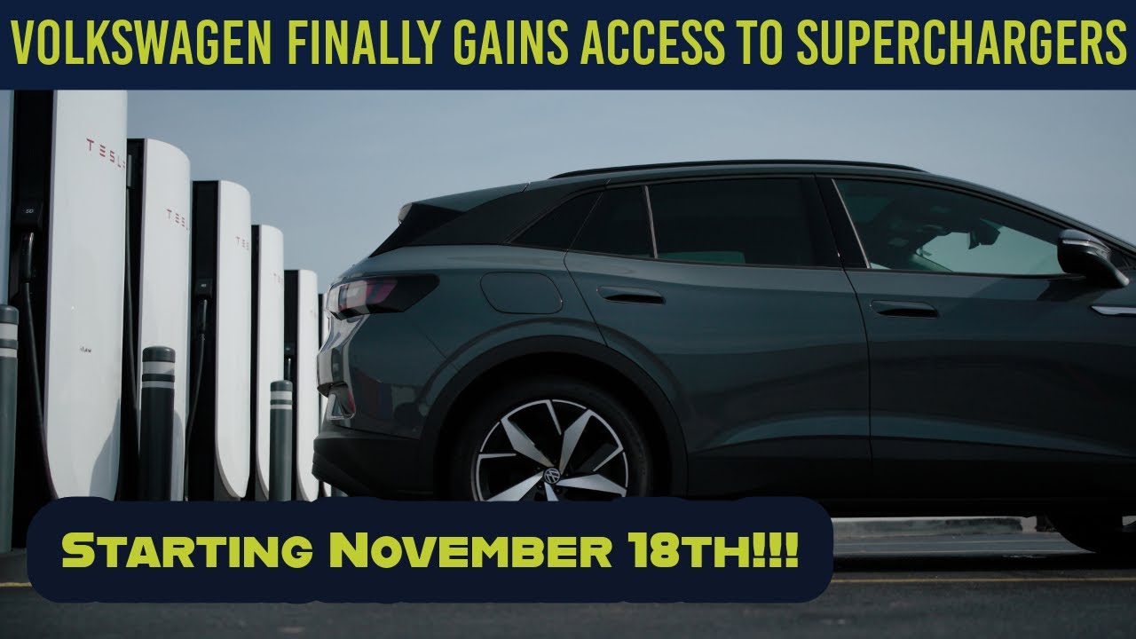 Volkswagen EVs (ID.4 and ID.Buzz) Gain Access to the Tesla Supercharger Network November 18th!