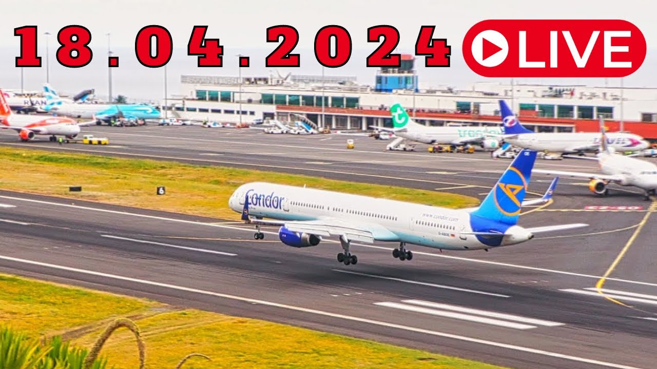 LIVE BOEING 757-300 ACTION From Madeira Island Airport 18.04.2024