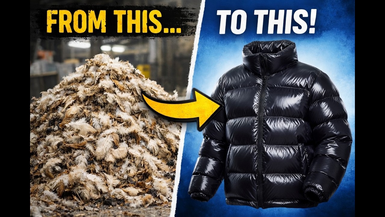 How Chicken Feathers Are Turned Into Winter Jackets | World Wide Waste.