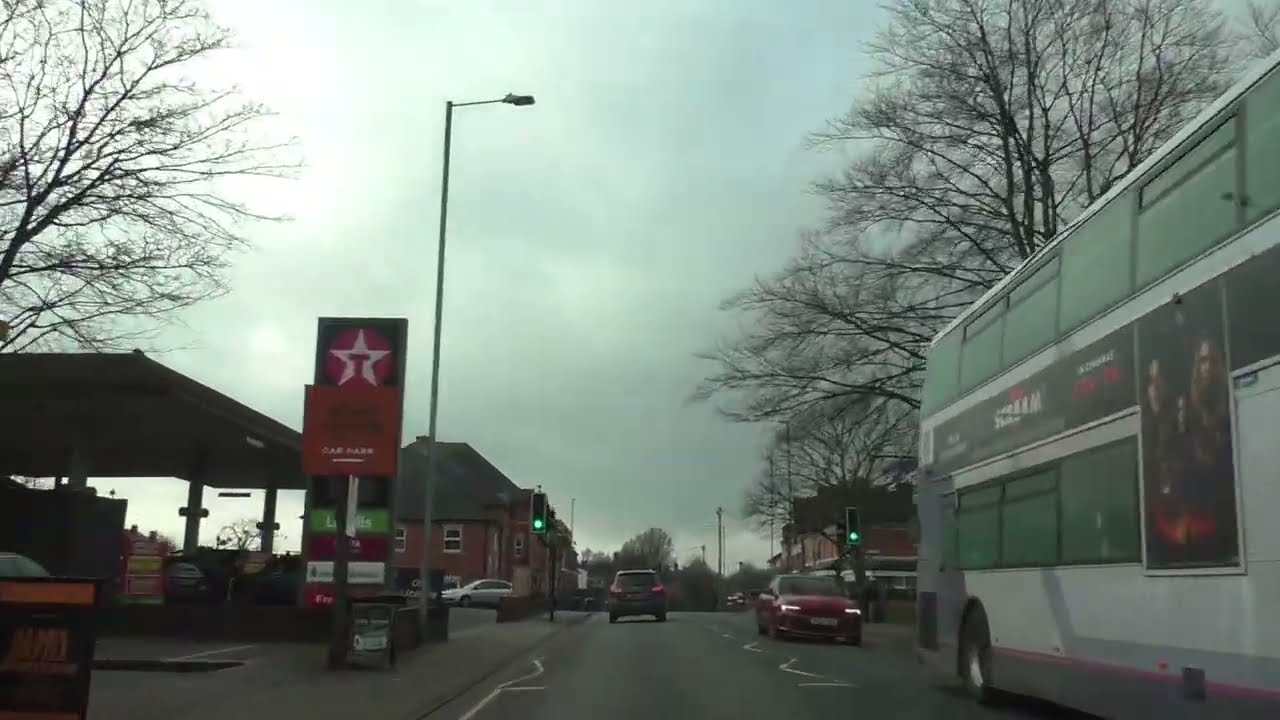 Driving On The A38 From Droitwich To Worcester, Worcestershire, England 26th February 2026