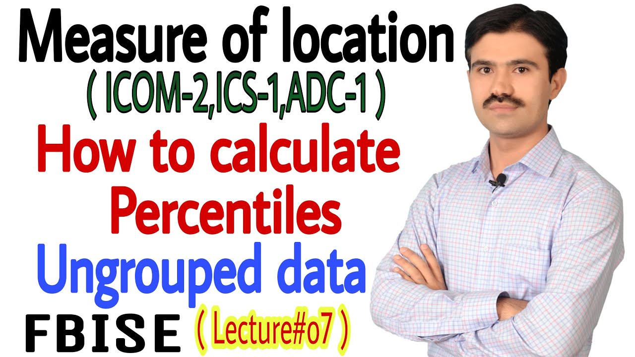 how to calculate percentiles in statistics fbise || complete numerical questiion || taimoor khalid