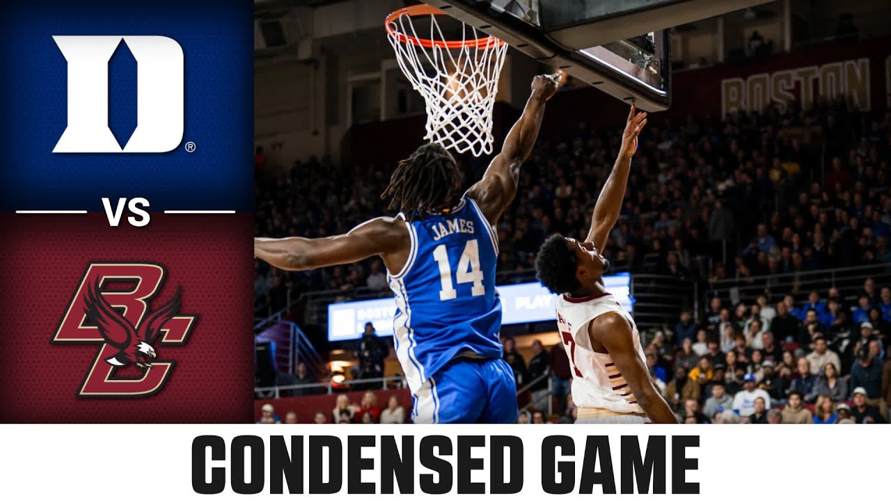 Duke vs. Boston College Condensed Game | 2024-25 ACC Men's Basketball