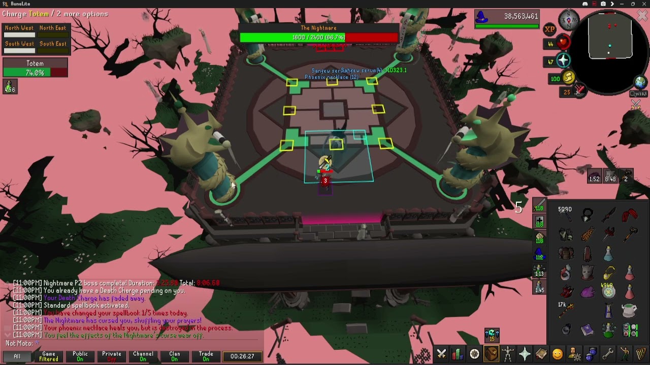 OSRS Nightmare Solo Speed Runner in 13:39.60