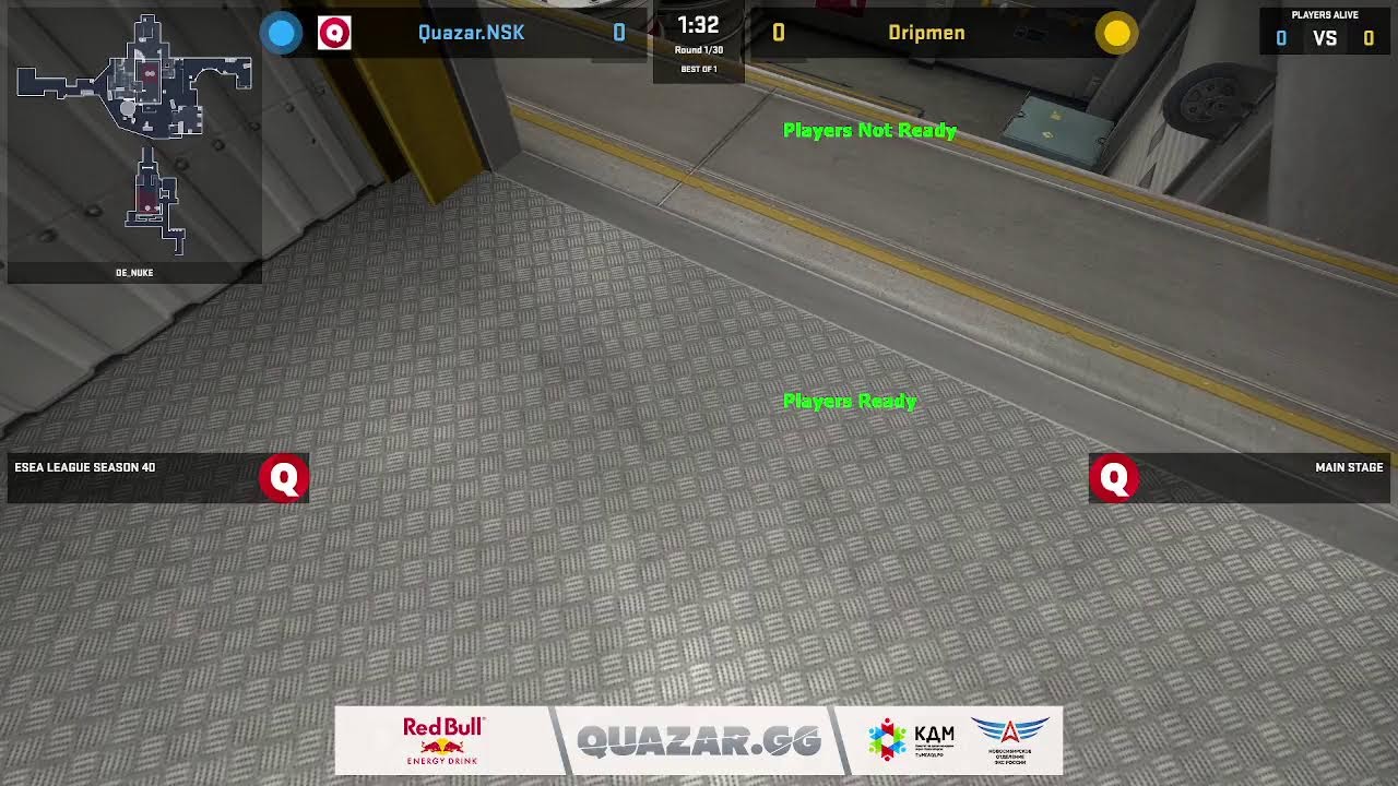 21.02 | QUAZAR.NSK - Dripmen | Esea League | Main Stage