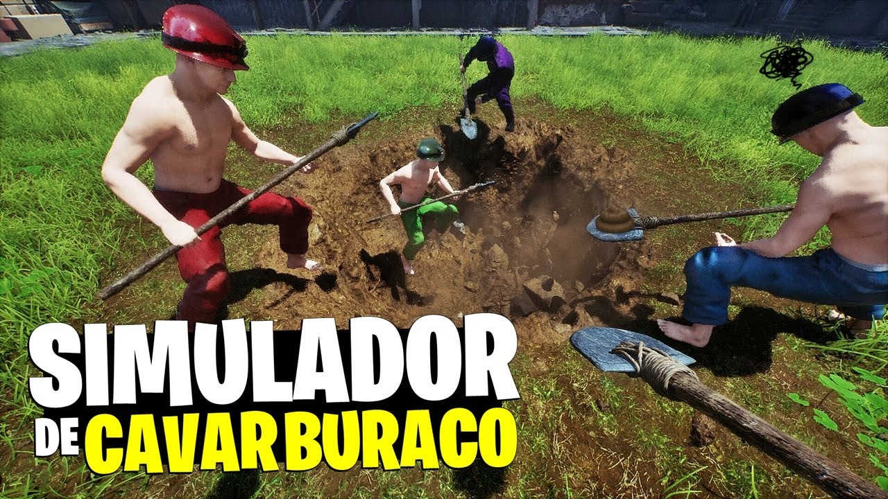 ESSE JOGO É MUITO VICIANTE!! | NOVO SIMULADOR de CAVAR no BURACO DO AMIGUINHO! NÃO PERA..🤔
