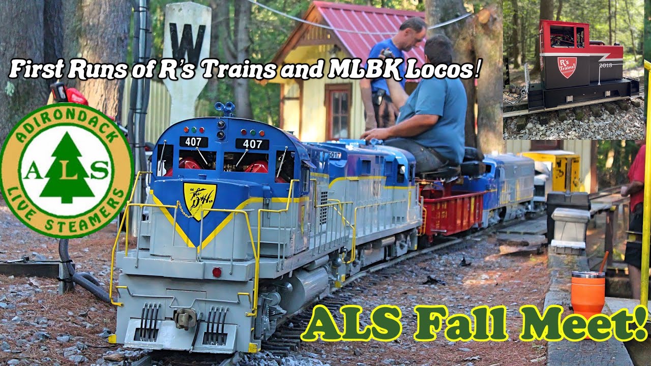 ALCOs, STEAM, and TRAINS GALORE At the Adirondack Live Steamers Fall Meet! R's Trains, MLBK 70 3.0!