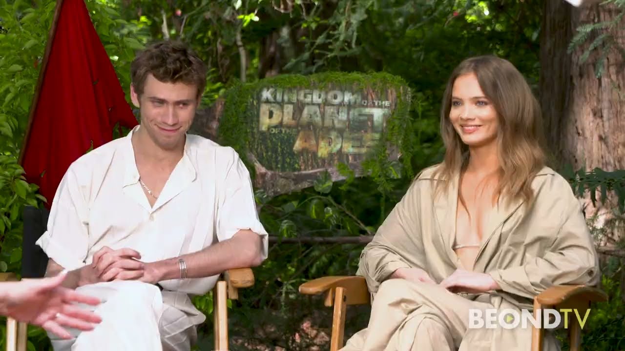 KINGDOM OF THE PLANET OF THE APES | Interview with Owen Teague & Freya Allen