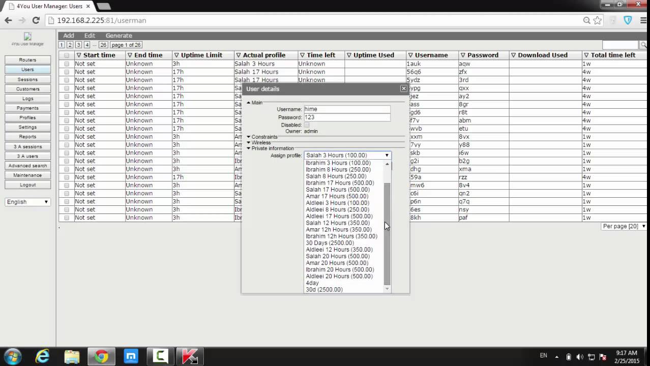 How to create 30 days subscription in User Manager