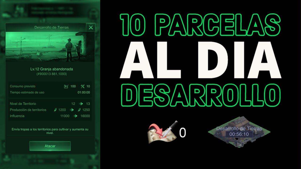 Como Desarrollar 10 parcelas al día - Last Shelter Survival