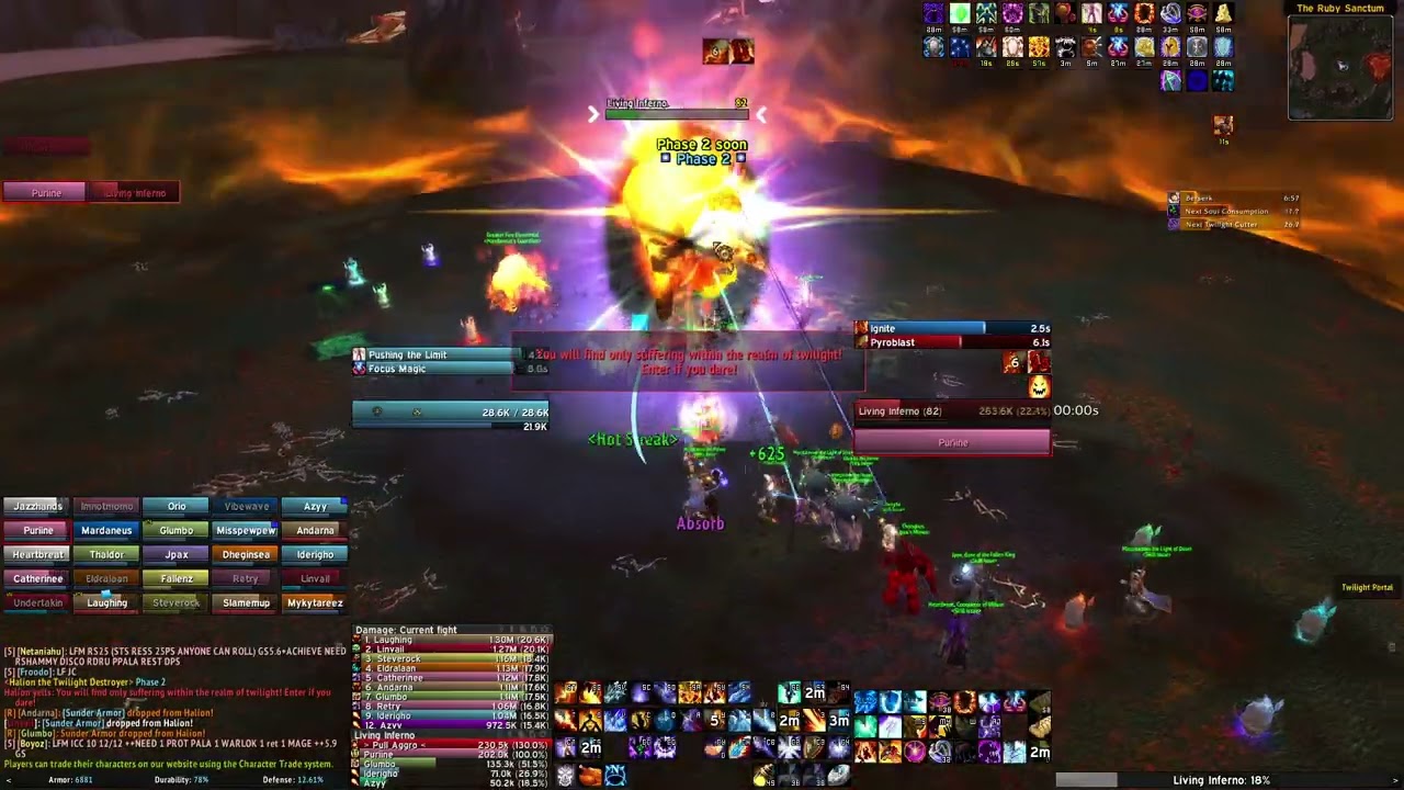 Lordaeron - Halion 25 HC - Phase 3 Cheese (Mage PoV)