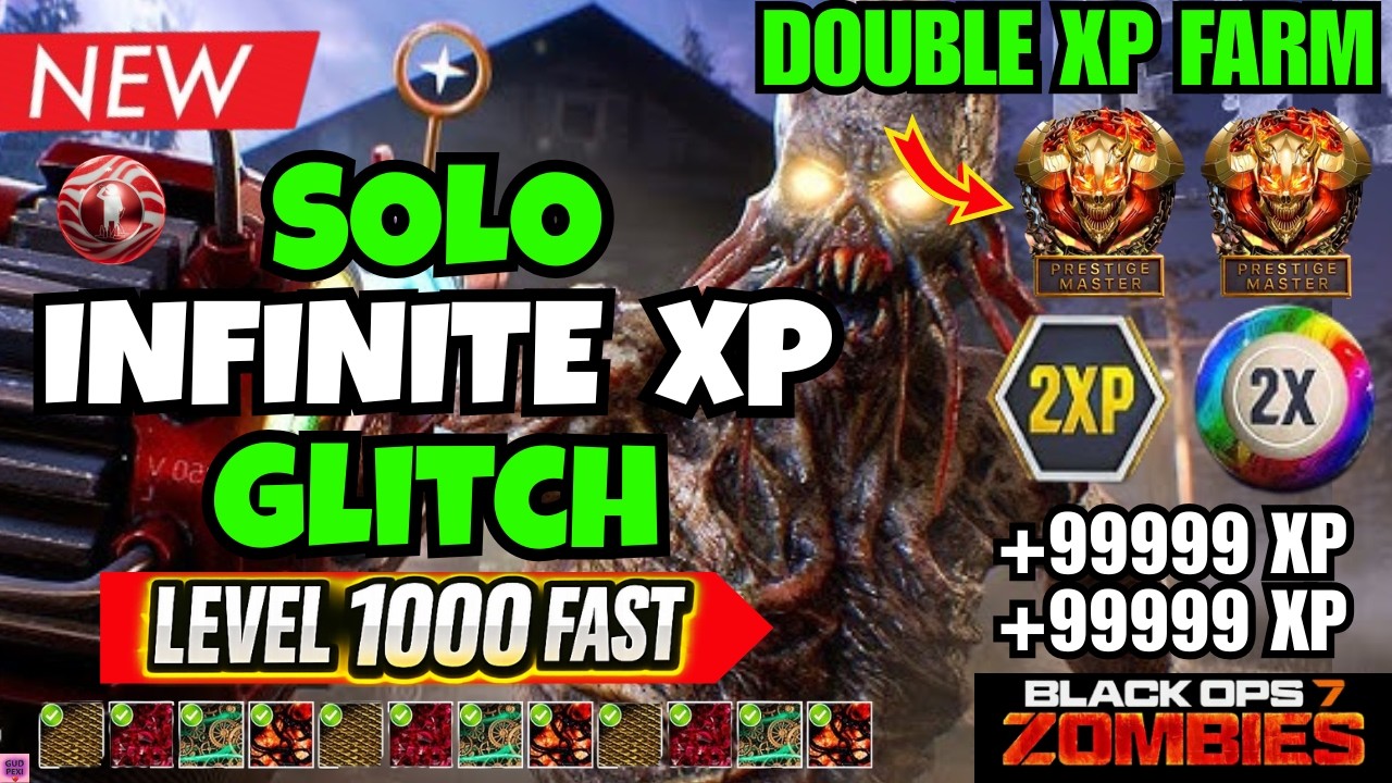 NEW BO7 SOLO INFINITE XP GLITCH AFTER PATCH&hellip; BROKEN AFK XP FARM + FAST CAMOS | BO7 ZOMBIES