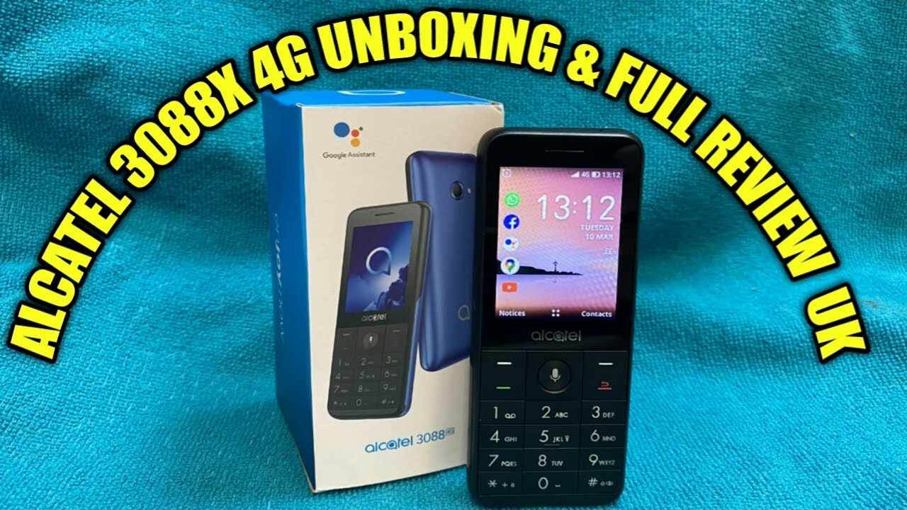 Alcatel 3088 4G Unboxing & Full Review UK