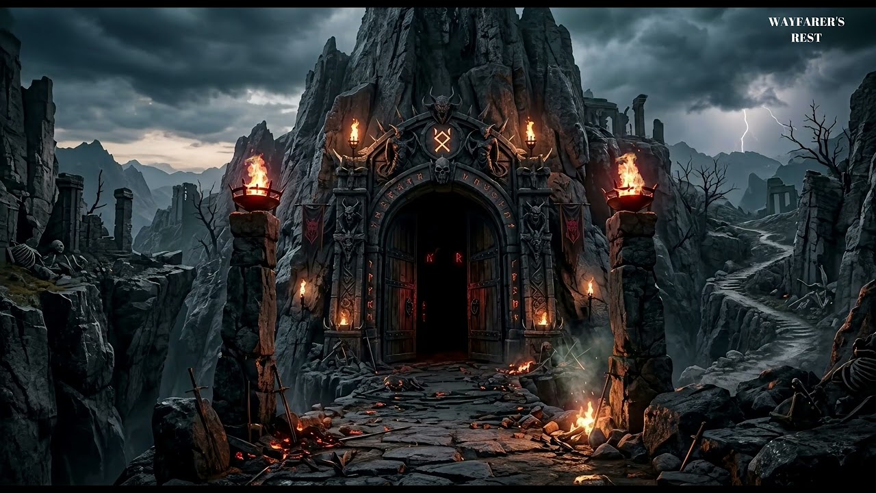 🕯️⛓️[4K] DIABLO |디아블로풍 다크 앰비언트 | 지하 던전 공포 OST | 어둠의 의식