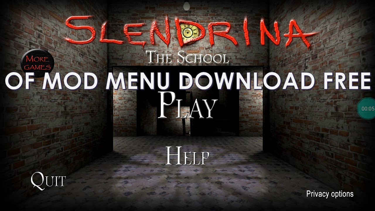 Slendrina The School - MOD MENU [1080p] HD Full
