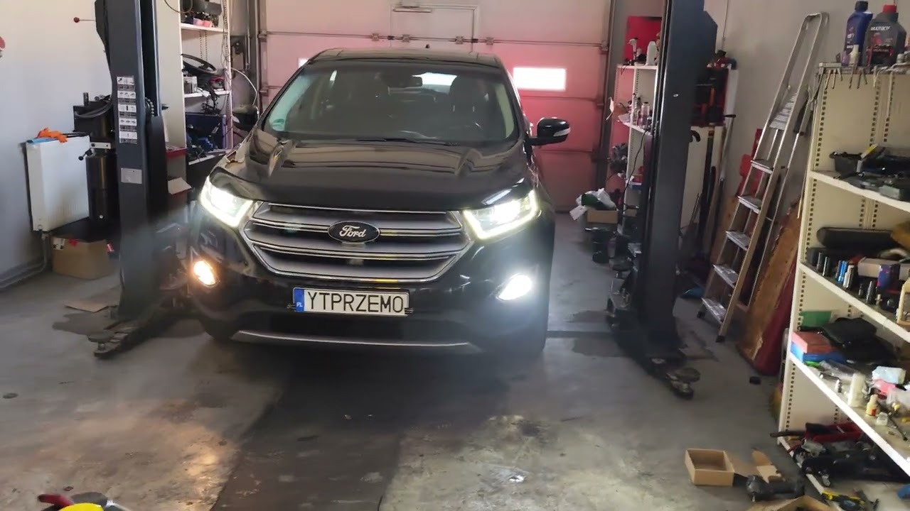 Wymiana żarówek halogenów H11 na Led Ford Edge