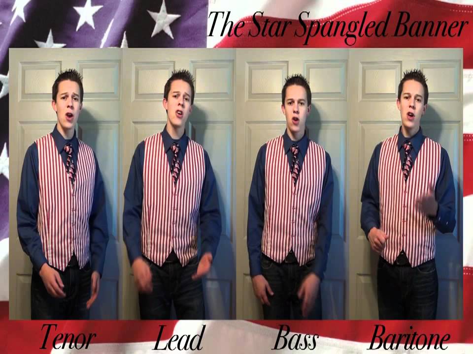 Star Spangled Banner - One Man Barbershop Multitrack Quartet - Rhett Roberts