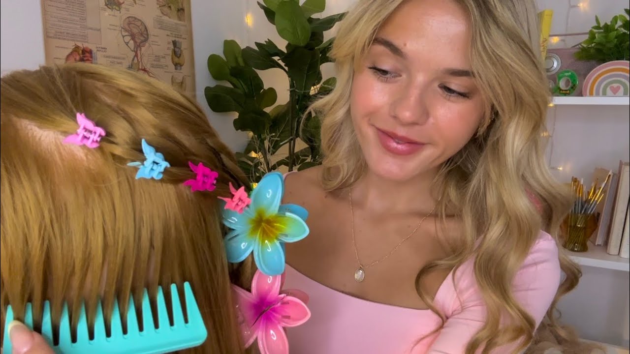 ASMR Girl In The Back Of Class Plays With Your Hair 📓🌸