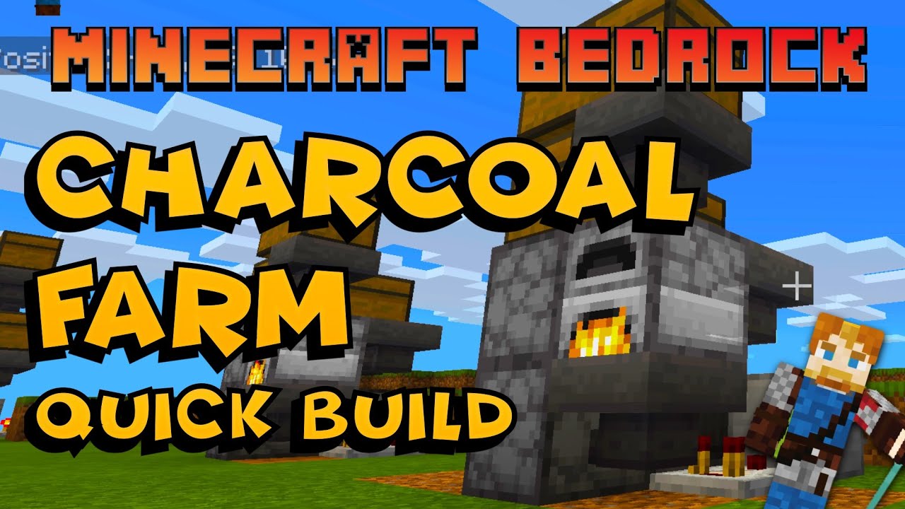 Quick Build Coal Farm / Charcoal Farm Minecraft Update #shorts
