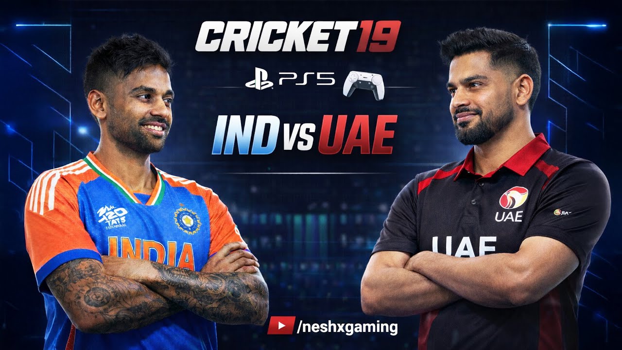 IND vs UAE 🔥 1st T20 World Cup Match | PS5 Gameplay 🎮