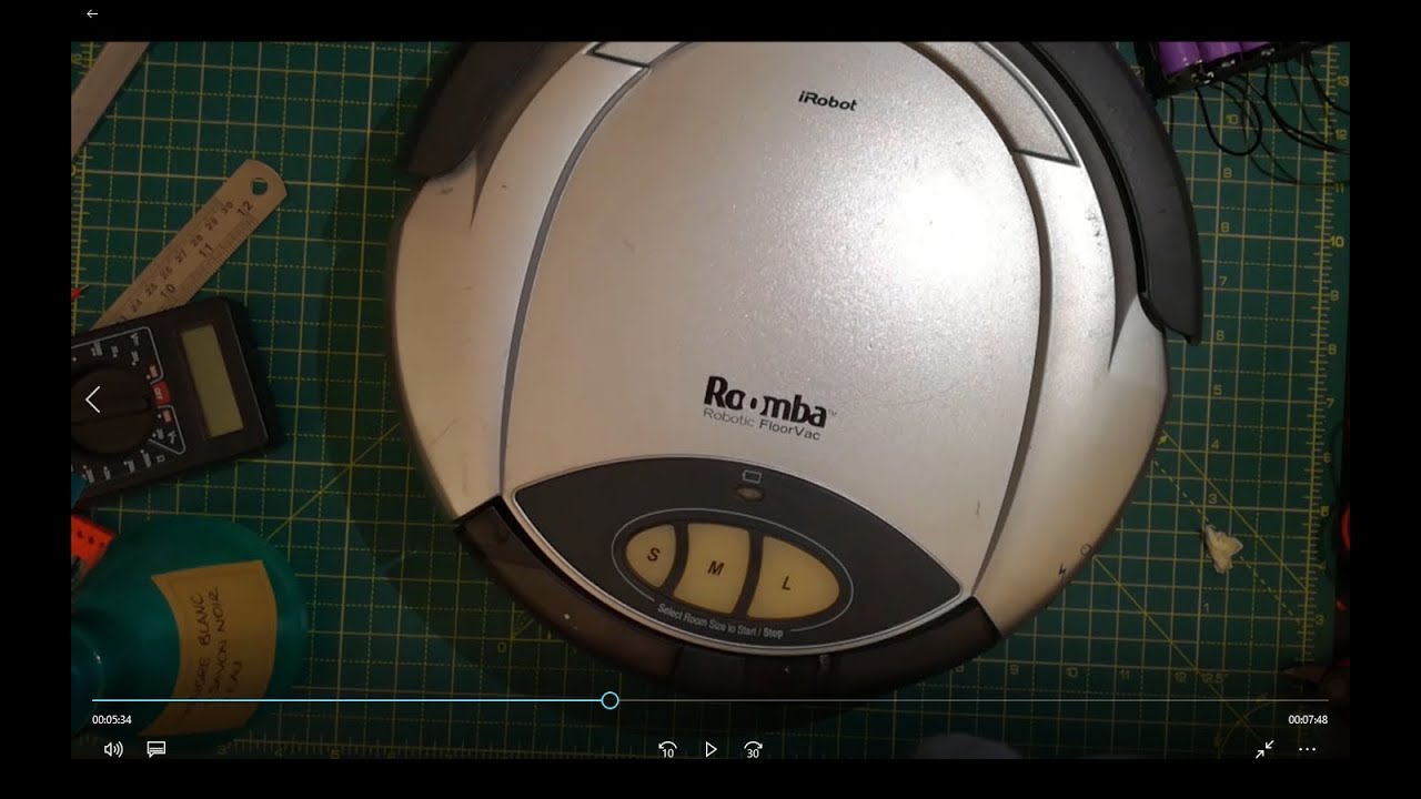 Repair-café: réparation Roomba irobot  - upgrade batterie lithium 18650