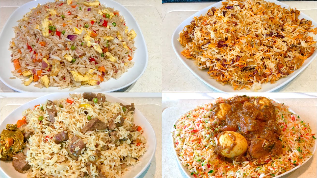 Mapishi rahisi ya wali tofauti  | Mapishi ya wali wa tuna, wali wa mayai ,pilau na biriani ya nyama.