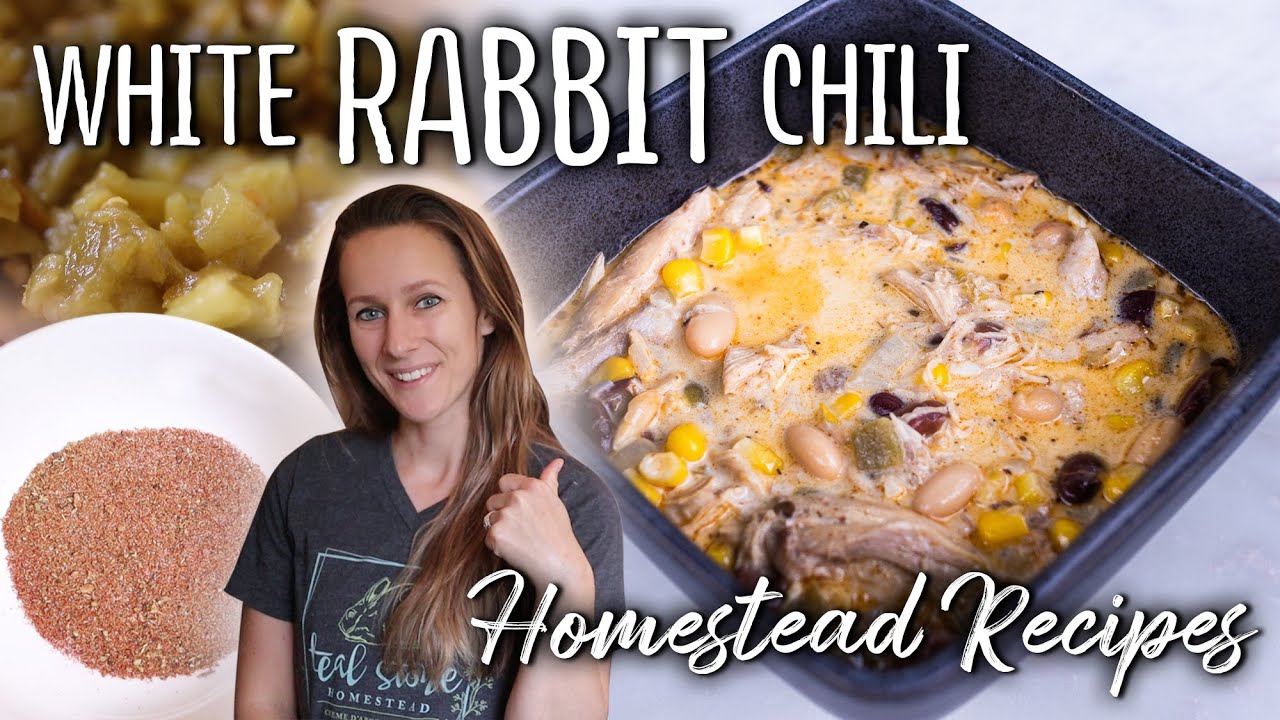 White RABBIT Chili - Homestead Recipes | Creme d'Argent Meat Rabbits
