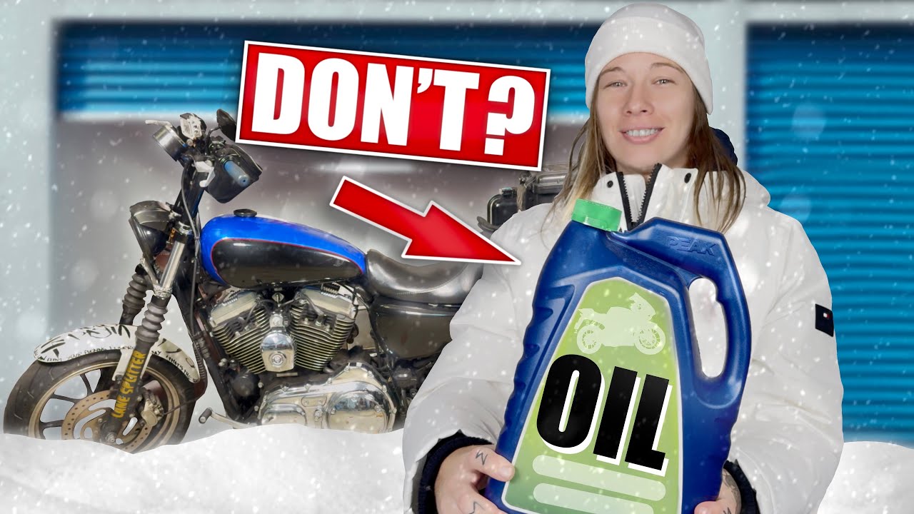 MOTORCYCLE Winter Storage FULL PREP | Oil Change BEFORE or AFTER? - EXPLAINED