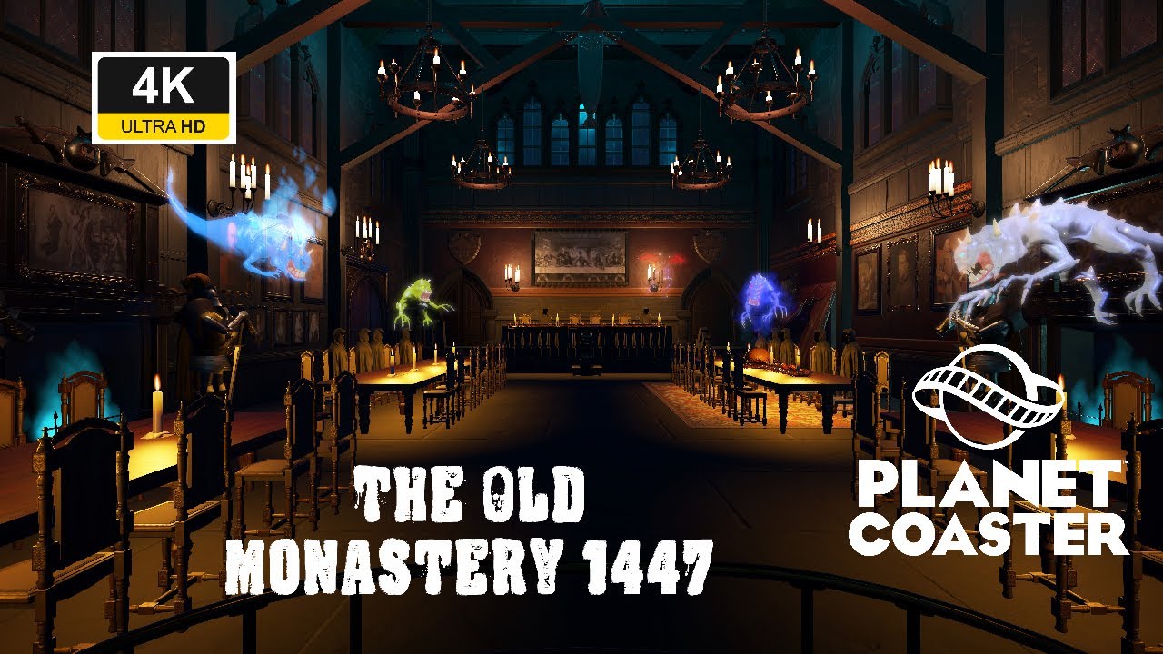 Planet Coaster Dark Ride in 4K The Old Monastery 1447