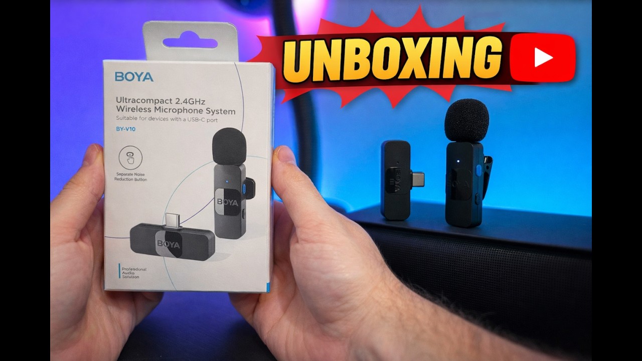 BOYA BY-V10 – Cel mai bun microfon wireless ieftin? 🎤