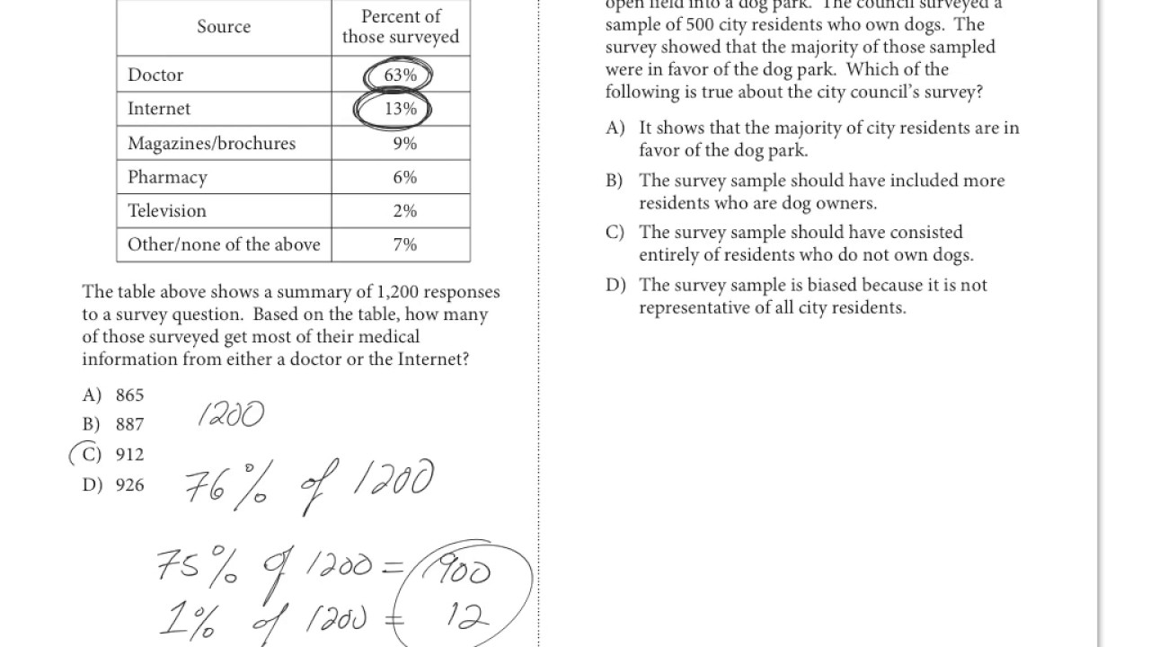SAT Practice Test 6 - Section 4 - Math - Calculator