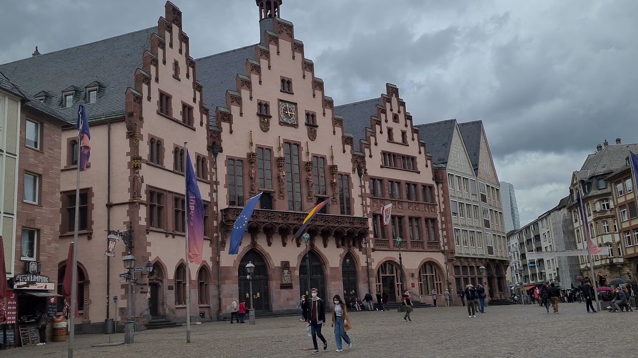 [4K] R&ouml;mer Frankfurt Walking Tour
