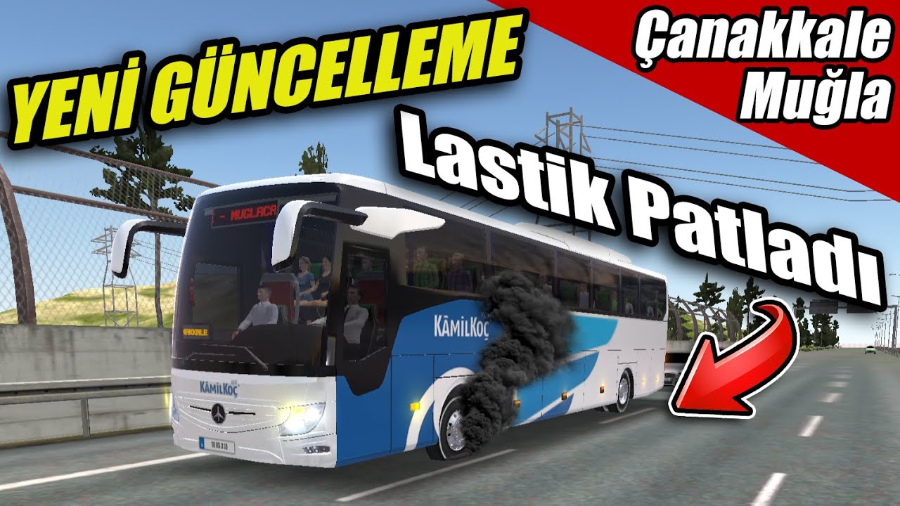 YENİ GÜNCELLEME GELDİ // LASTİĞİMİZ PATLADI | OTOBUS SIMULATOR ULTIMATE !!