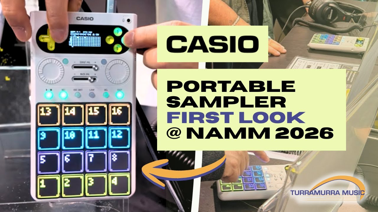 Casio Portable Standalone Sampler - First Look! - NAMM 2026